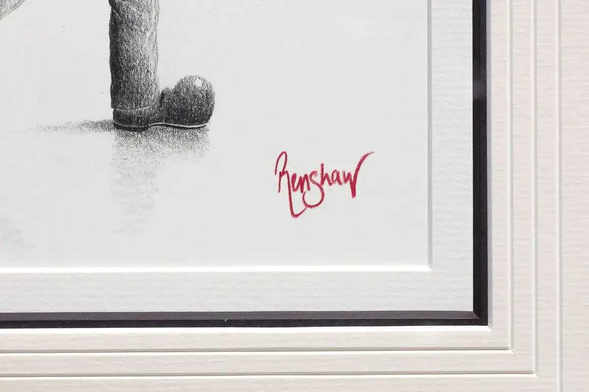 Taxi for Doris - Original Sketch - SOLD by artist David Renshaw - Wyecliffe Galleries