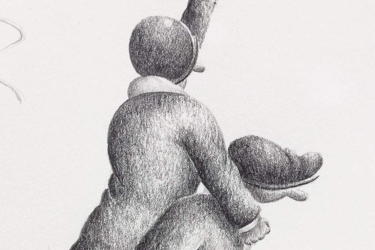 Taxi for Doris - Original Sketch - SOLD by artist David Renshaw - Wyecliffe Galleries