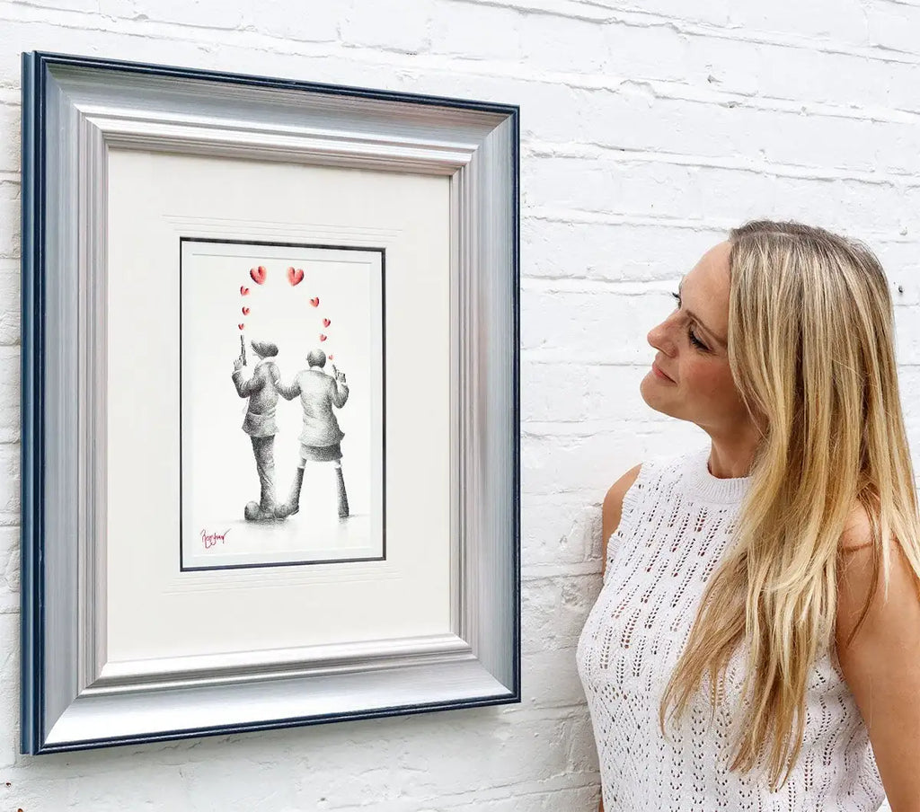 The Guy Who Loved Me - Original Sketch - SOLD by artist David Renshaw - Wyecliffe Galleries