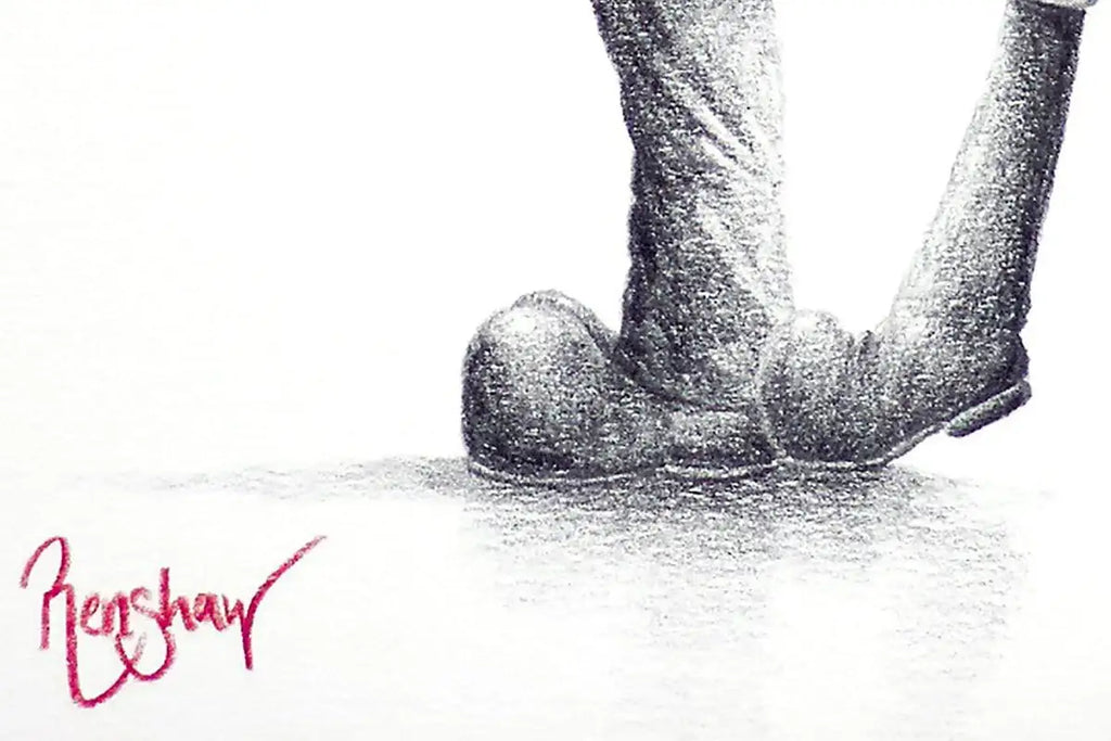 The Guy Who Loved Me - Original Sketch - SOLD by artist David Renshaw - Wyecliffe Galleries