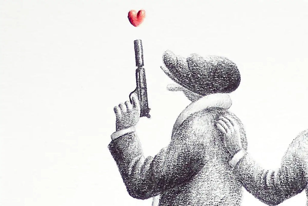 The Guy Who Loved Me - Original Sketch - SOLD by artist David Renshaw - Wyecliffe Galleries