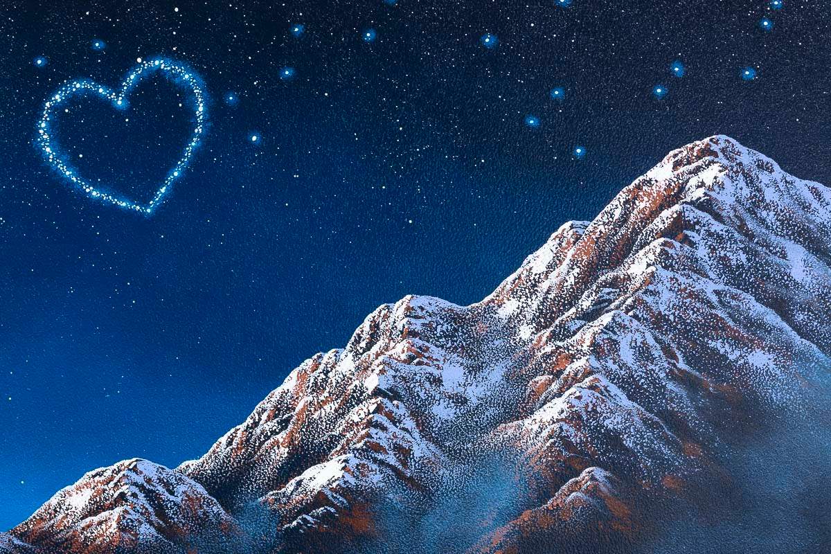 The Higher The Mountain, The Deeper Our Love - Original - SOLD by artist David Renshaw - Wyecliffe Galleries