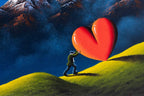 The Higher The Mountain, The Deeper Our Love - Original - SOLD by artist David Renshaw - Wyecliffe Galleries