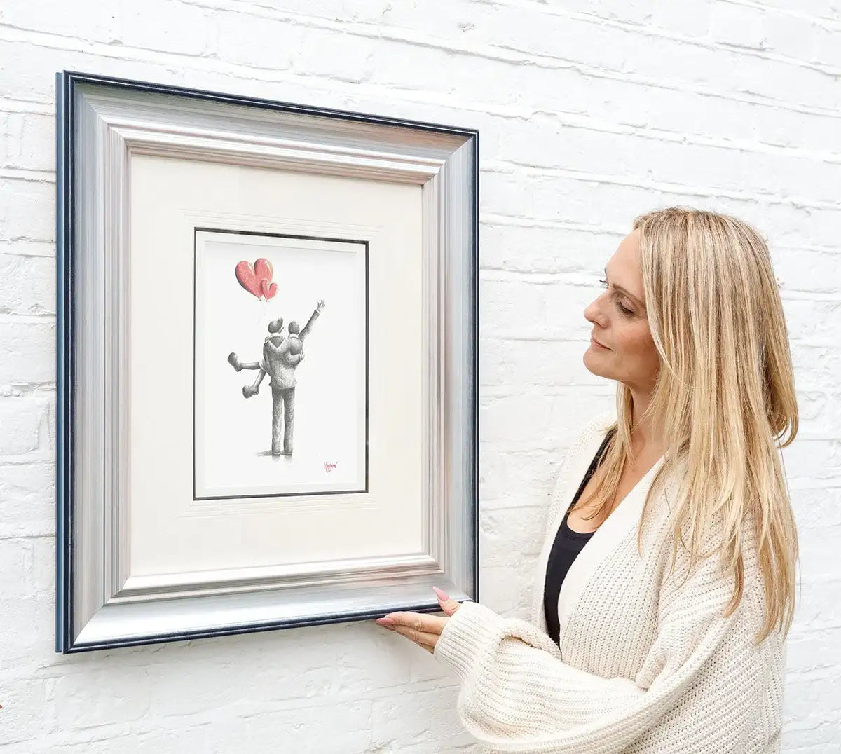 The King & Queen Of Karaoke - Original Sketch by artist David Renshaw - Wyecliffe Galleries