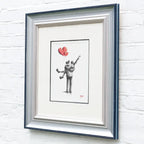 The King & Queen Of Karaoke - Original Sketch by artist David Renshaw - Wyecliffe Galleries