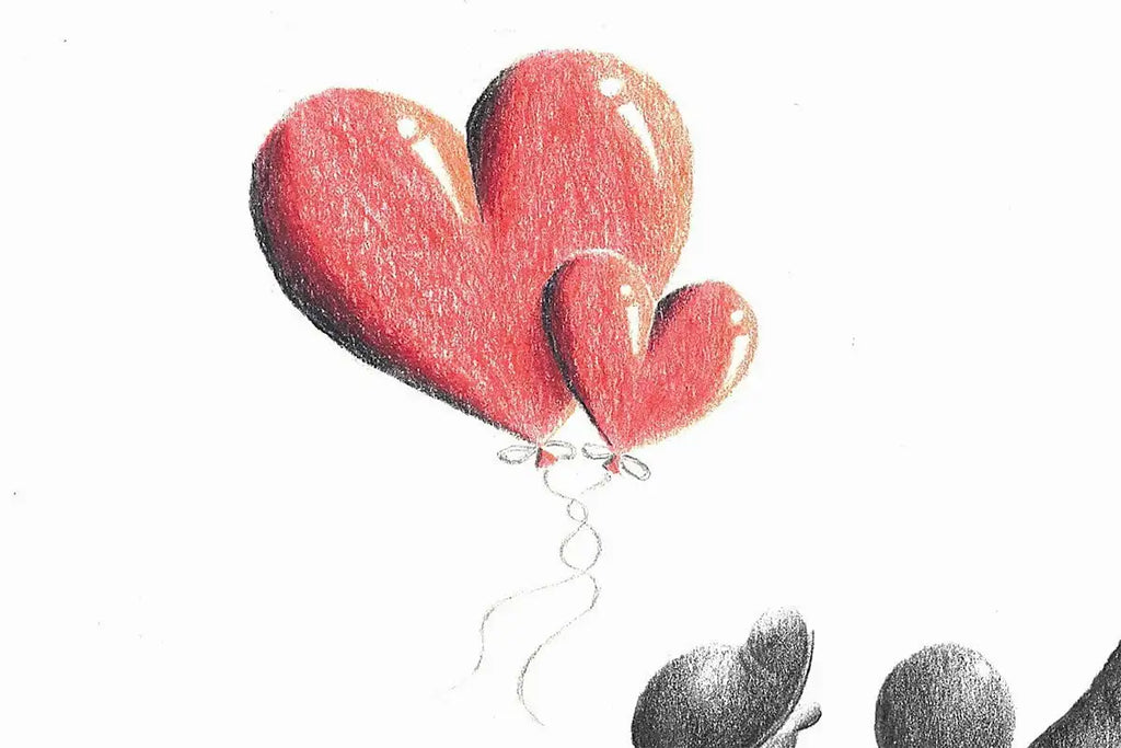 The King & Queen Of Karaoke - Original Sketch by artist David Renshaw - Wyecliffe Galleries