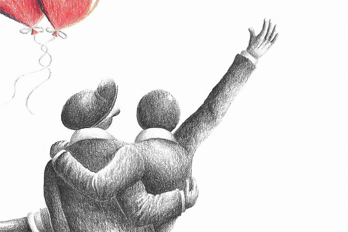 The King & Queen Of Karaoke - Original Sketch by artist David Renshaw - Wyecliffe Galleries