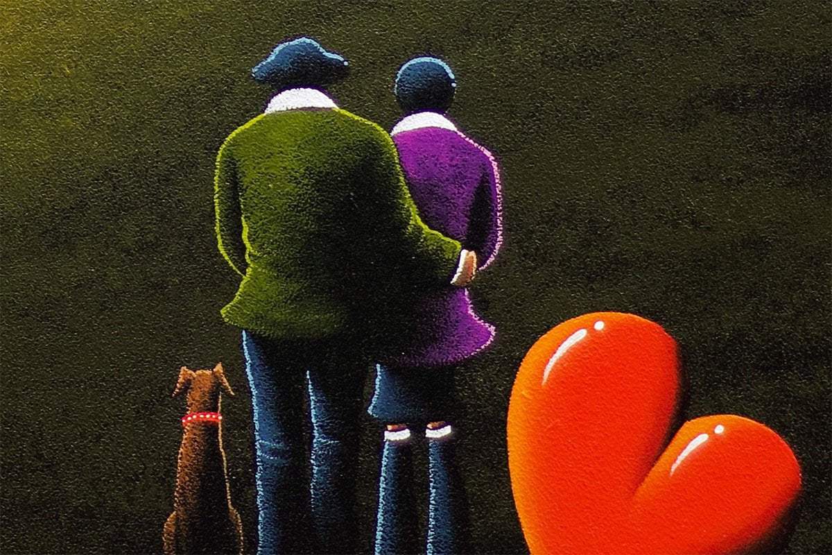 The Moon Resting In Our Special Place We Call Home - Original by artist David Renshaw - Wyecliffe Galleries
