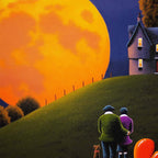 The Moon Resting In Our Special Place We Call Home - Original by artist David Renshaw - Wyecliffe Galleries