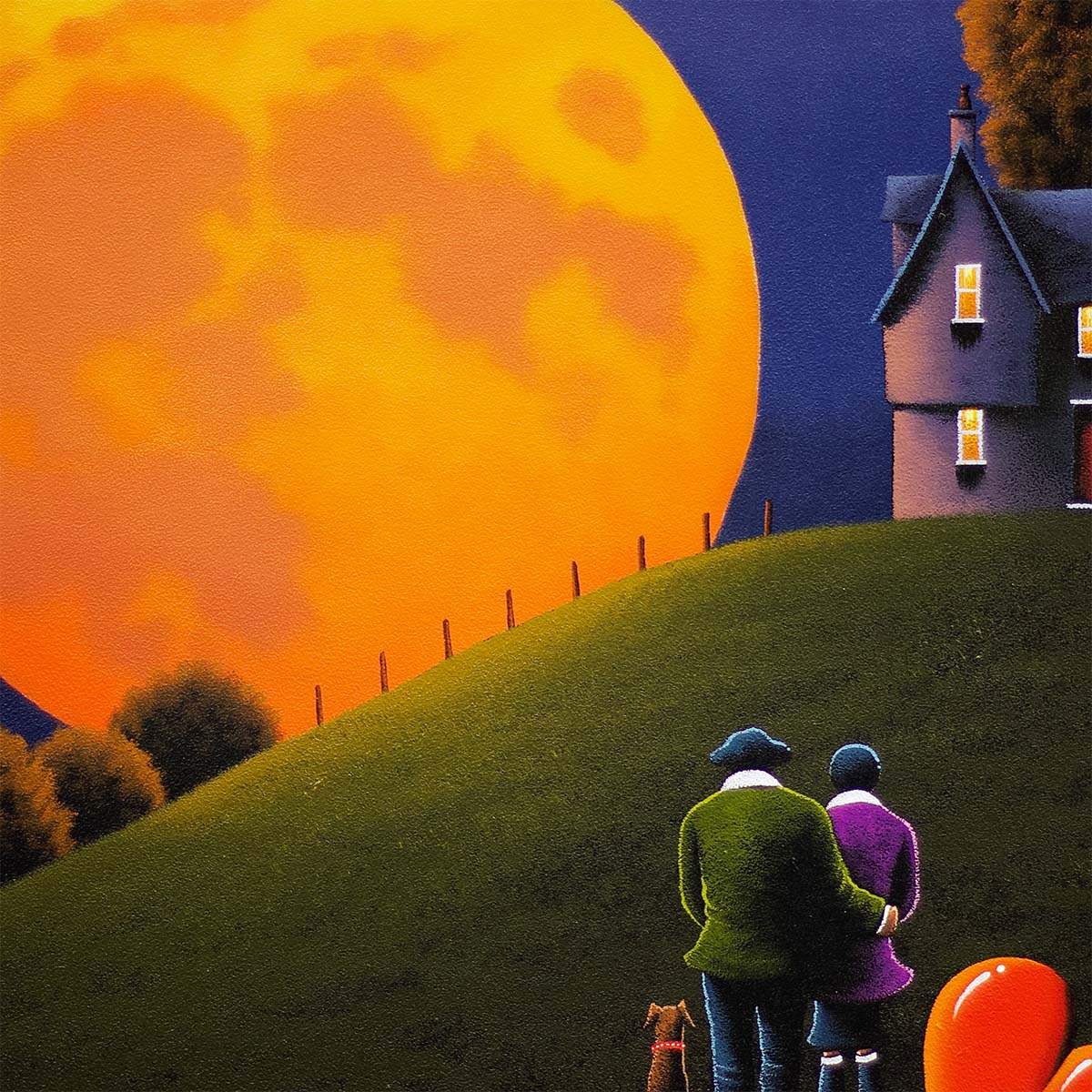 The Moon Resting In Our Special Place We Call Home - Original by artist David Renshaw - Wyecliffe Galleries