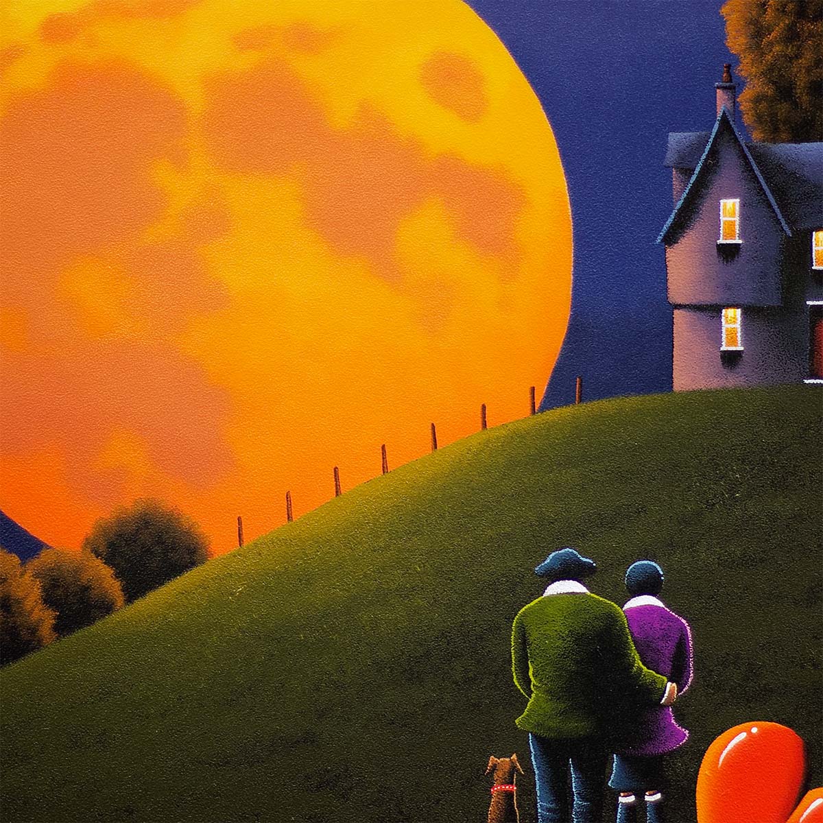 The Moon Resting In Our Special Place We Call Home - Original David Renshaw Original