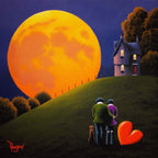 The Moon Resting In Our Special Place We Call Home - Original by artist David Renshaw - Wyecliffe Galleries