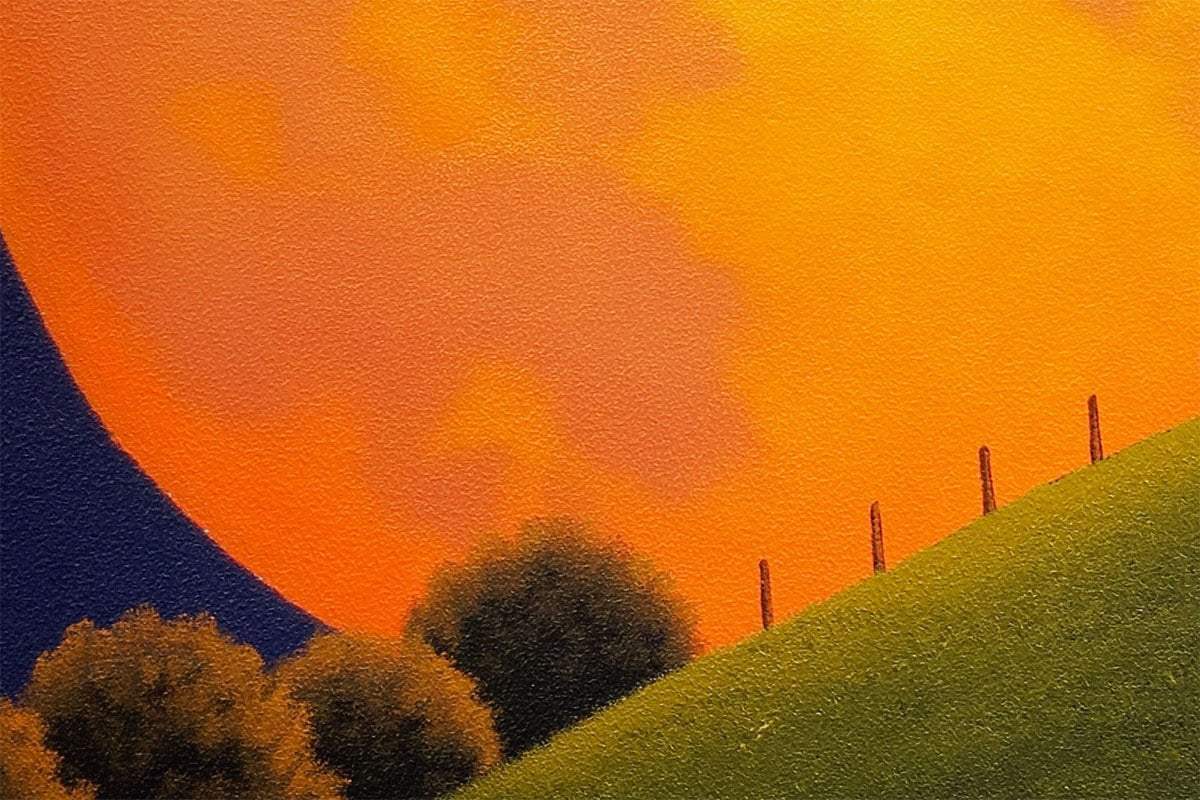 The Moon Resting In Our Special Place We Call Home - Original by artist David Renshaw - Wyecliffe Galleries