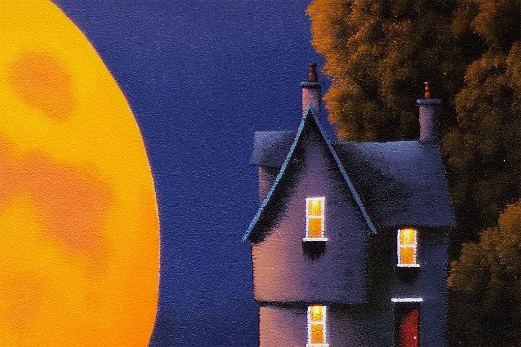 The Moon Resting In Our Special Place We Call Home - Original by artist David Renshaw - Wyecliffe Galleries