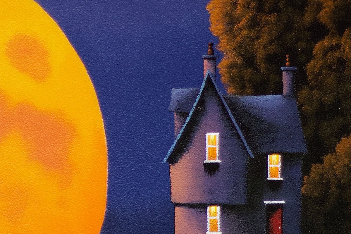 The Moon Resting In Our Special Place We Call Home - Original David Renshaw Original