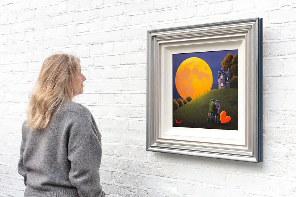 The Moon Resting In Our Special Place We Call Home - Original by artist David Renshaw - Wyecliffe Galleries