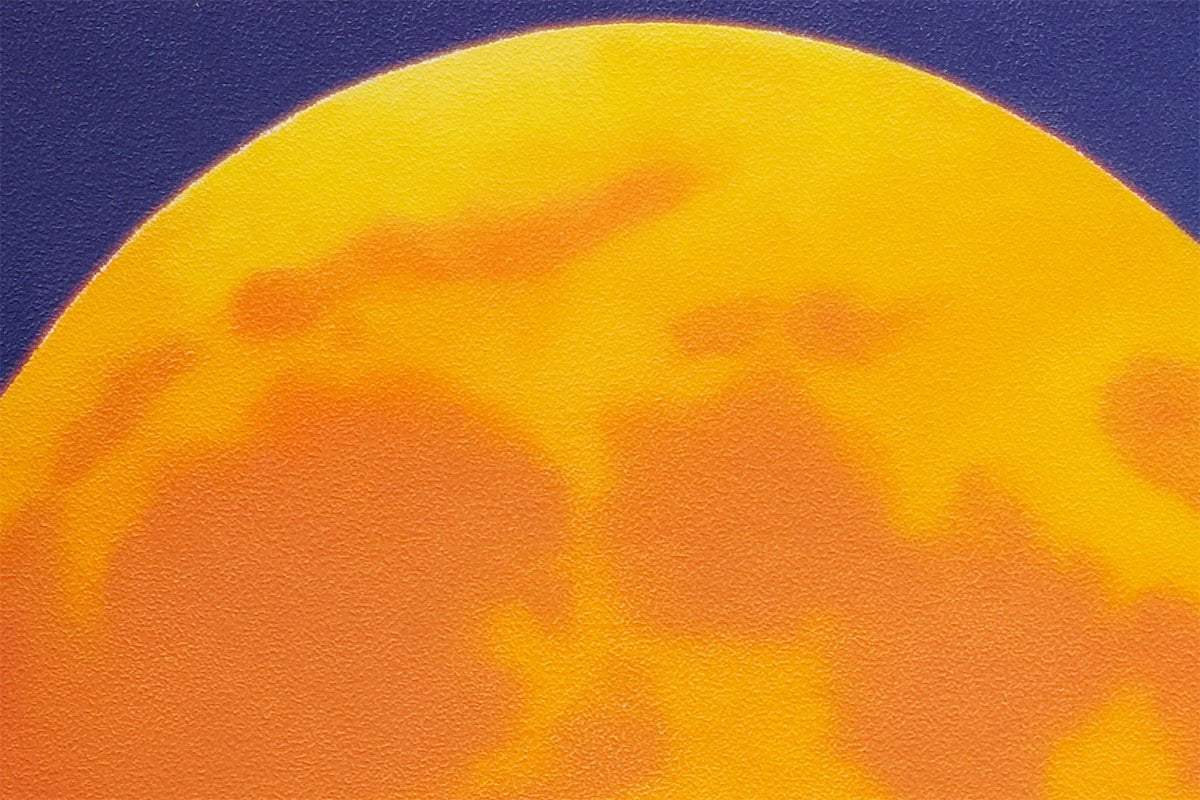 The Moon Resting In Our Special Place We Call Home - Original by artist David Renshaw - Wyecliffe Galleries