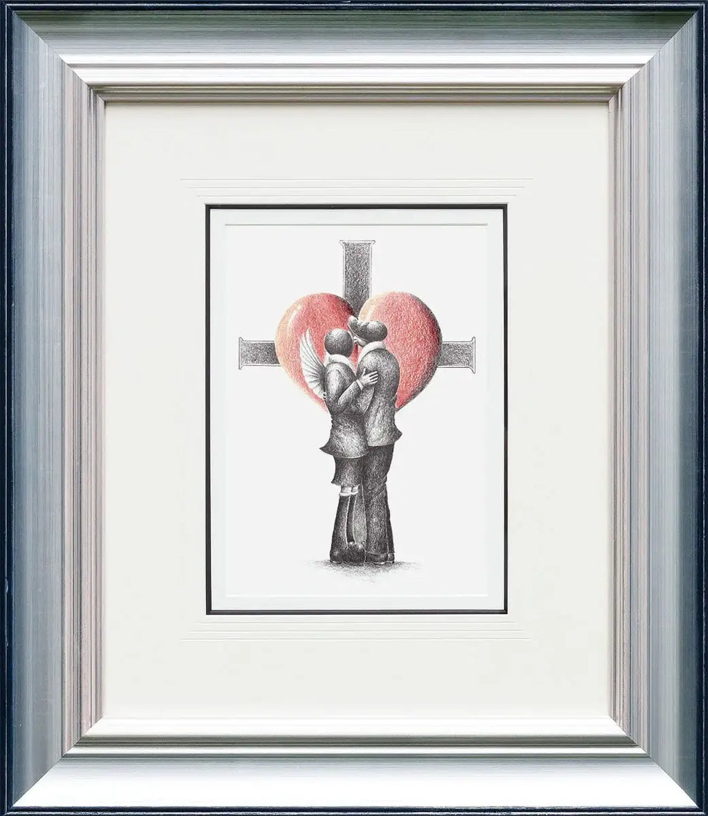 The Star-Crossed Lovers - Original Sketch - SOLD by artist David Renshaw - Wyecliffe Galleries