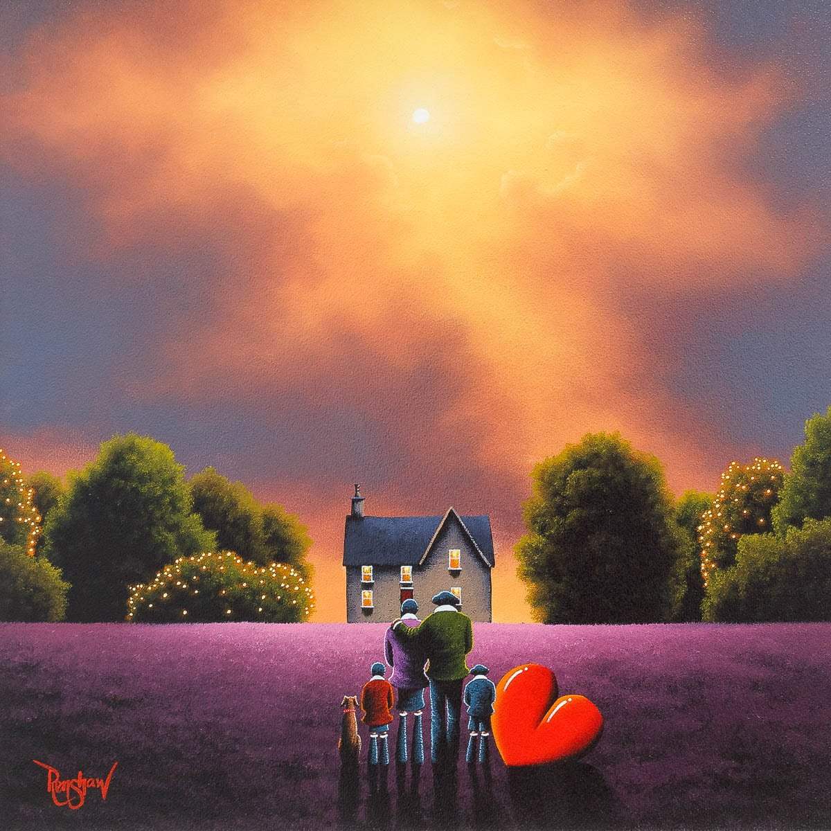 There Is Nothing Like Home - Original - SOLD by artist David Renshaw - Wyecliffe Galleries