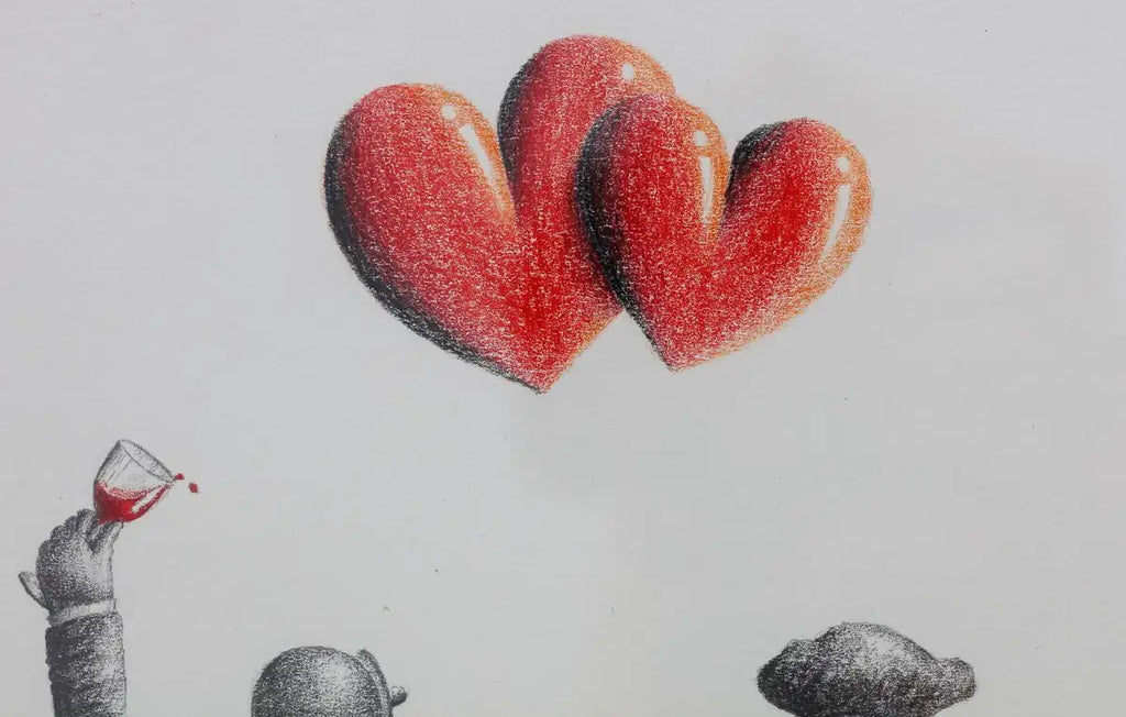 Tipsy Tuesday - Original Sketch - SOLD by artist David Renshaw - Wyecliffe Galleries