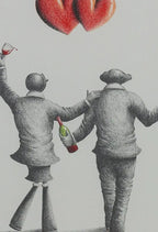 Tipsy Tuesday - Original Sketch - SOLD by artist David Renshaw - Wyecliffe Galleries