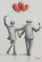 Tipsy Tuesday - Original Sketch - SOLD by artist David Renshaw - Wyecliffe Galleries