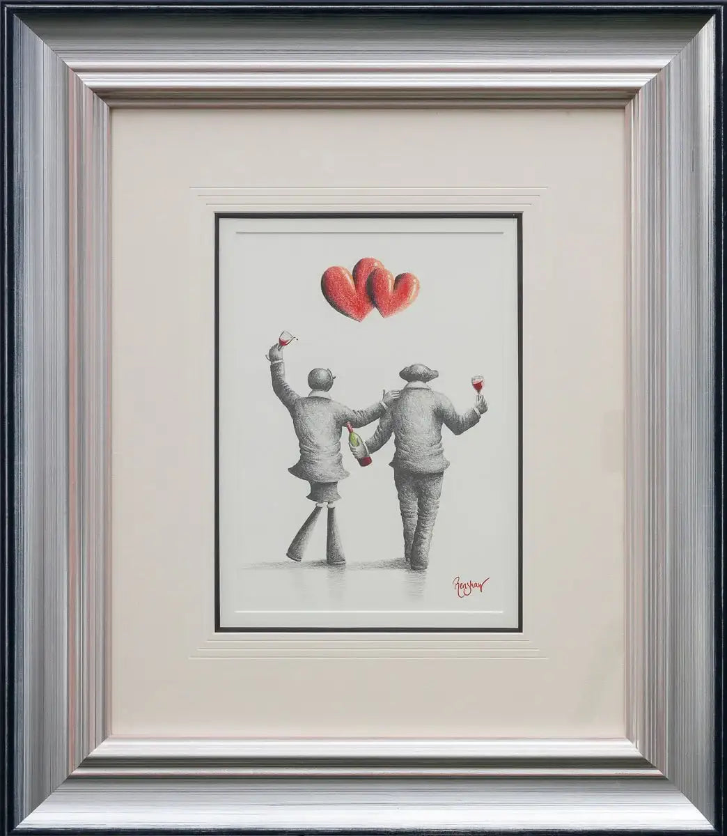 Tipsy Tuesday - Original Sketch - SOLD by artist David Renshaw - Wyecliffe Galleries
