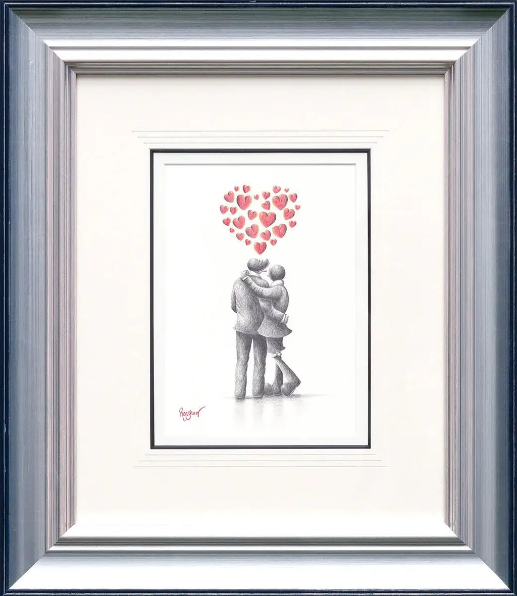 To Me You Are Perfect - Original Sketch - SOLD by artist David Renshaw - Wyecliffe Galleries