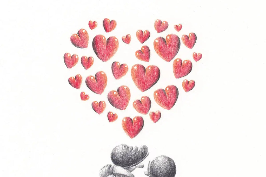 To Me You Are Perfect - Original Sketch - SOLD by artist David Renshaw - Wyecliffe Galleries