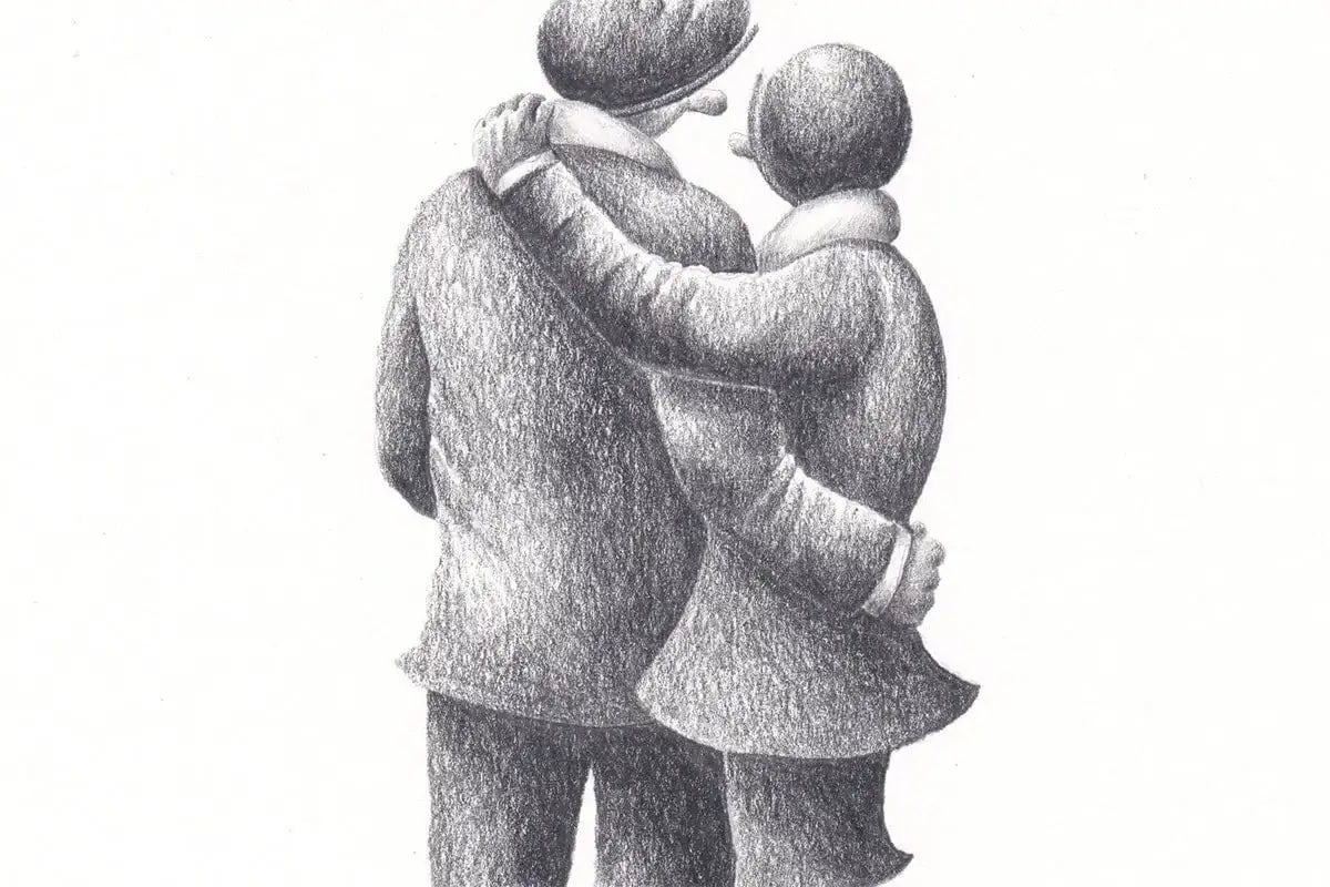 To Me You Are Perfect - Original Sketch - SOLD by artist David Renshaw - Wyecliffe Galleries