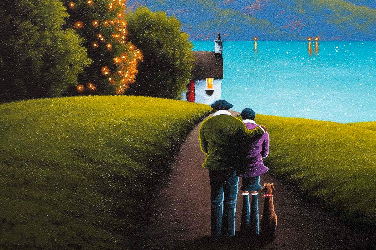 Tranquil Love - Original - SOLD by artist David Renshaw - Wyecliffe Galleries