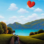 Tranquil Love - Original - SOLD by artist David Renshaw - Wyecliffe Galleries
