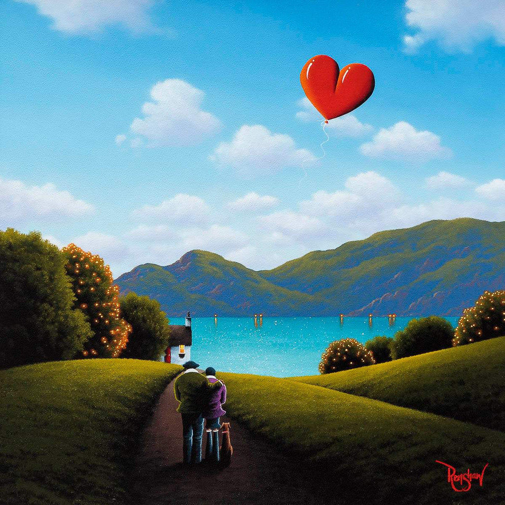 Tranquil Love - Original - SOLD by artist David Renshaw - Wyecliffe Galleries
