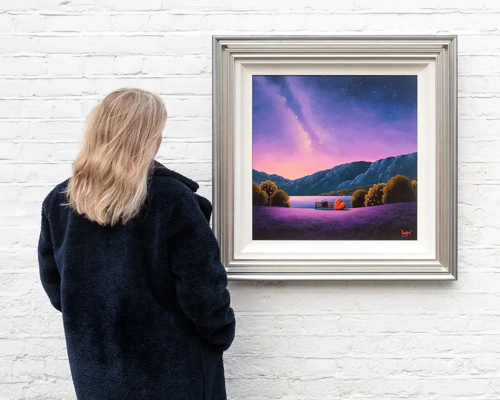 Twinkling Night Sky - Original - SOLD by artist David Renshaw - Wyecliffe Galleries
