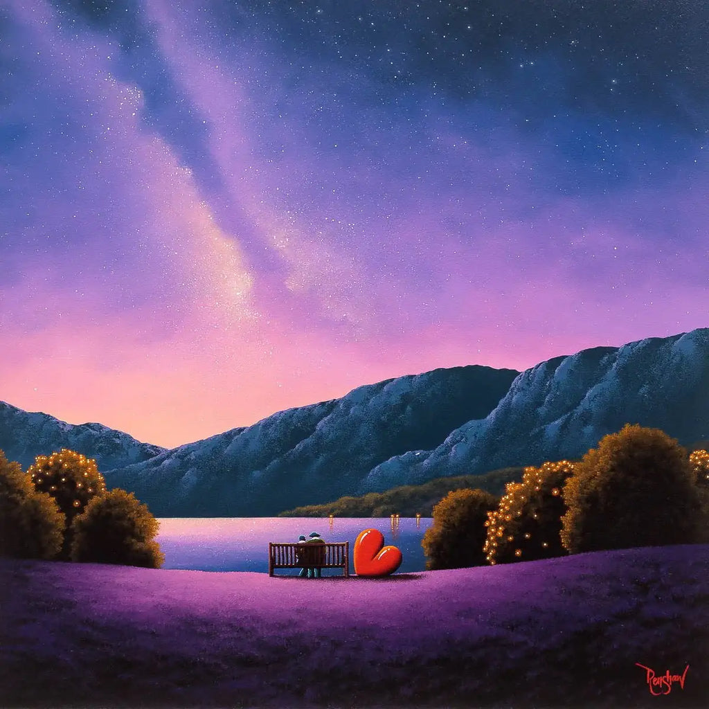 Twinkling Night Sky - Original - SOLD by artist David Renshaw - Wyecliffe Galleries