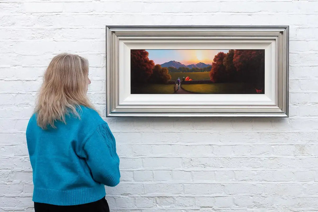 Two Hearts, One Path - Original by artist David Renshaw - Wyecliffe Galleries