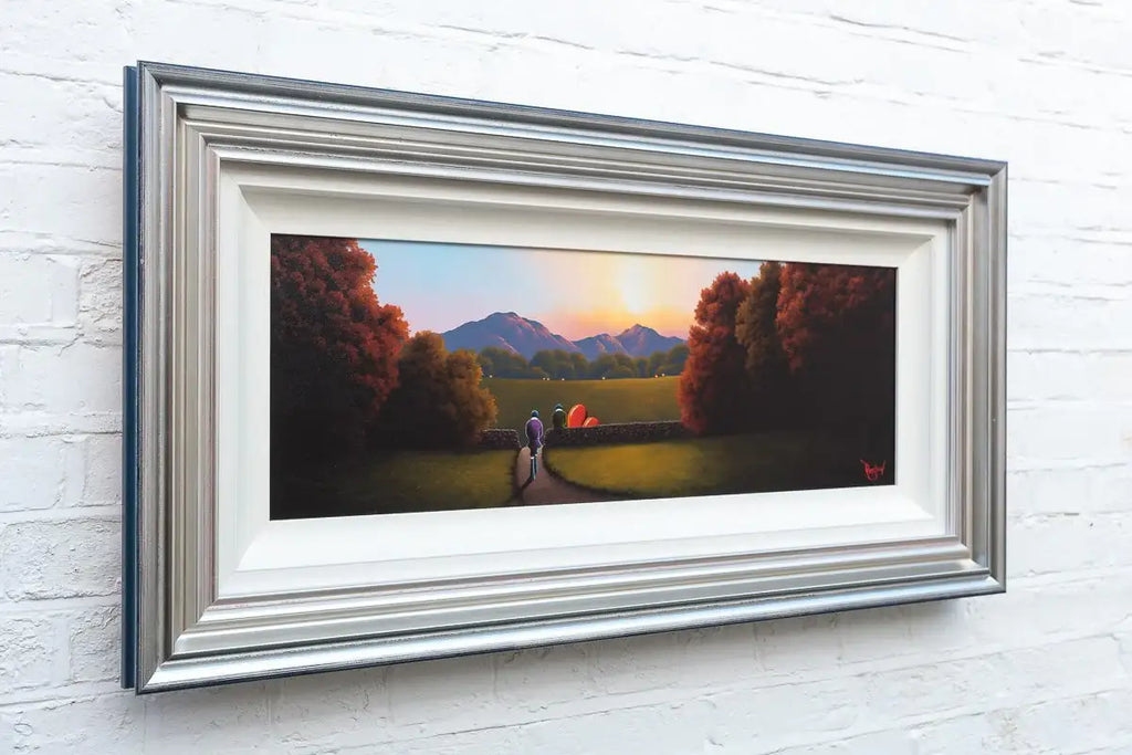 Two Hearts, One Path - Original by artist David Renshaw - Wyecliffe Galleries