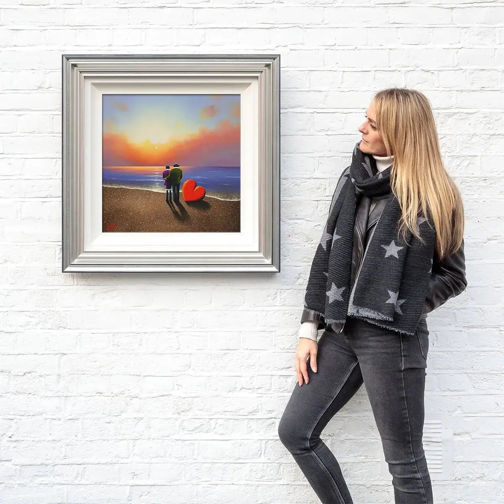 Two Souls And One Sunset - Original - SOLD by artist David Renshaw - Wyecliffe Galleries