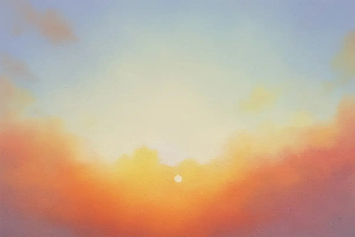 Two Souls And One Sunset - Original - SOLD by artist David Renshaw - Wyecliffe Galleries