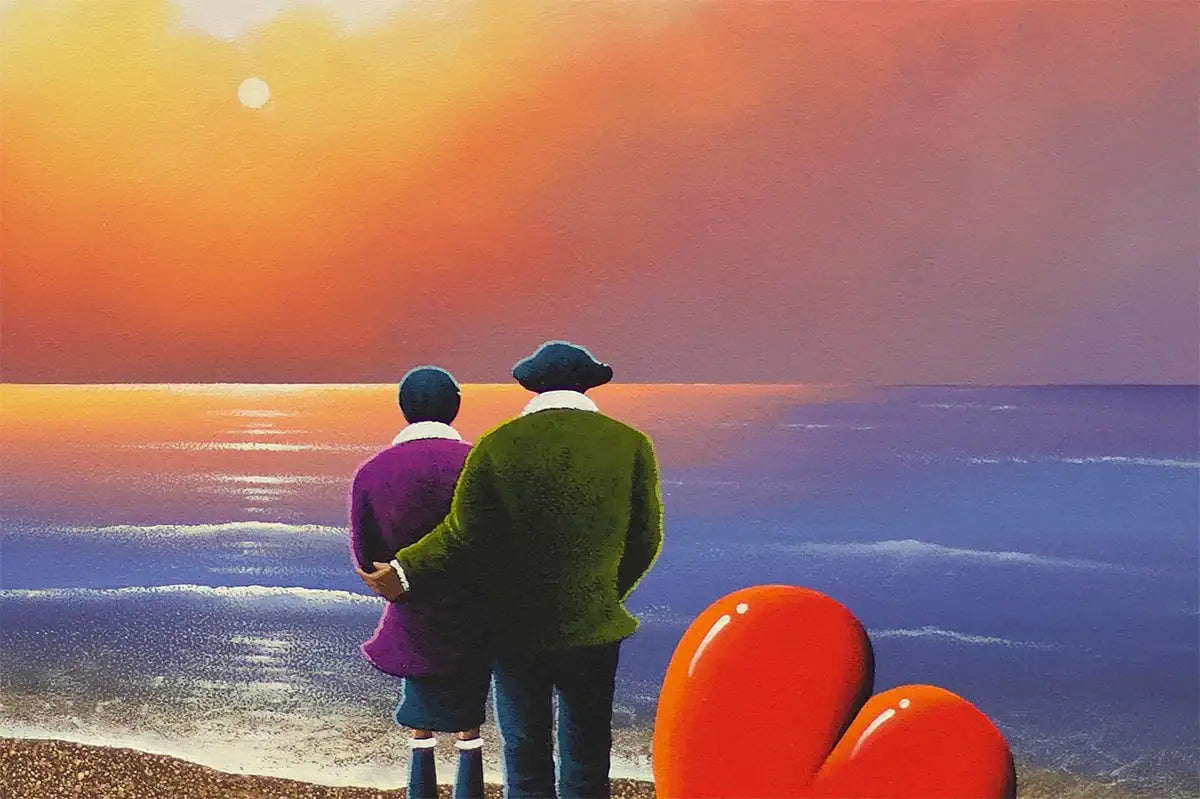 Two Souls And One Sunset - Original - SOLD by artist David Renshaw - Wyecliffe Galleries