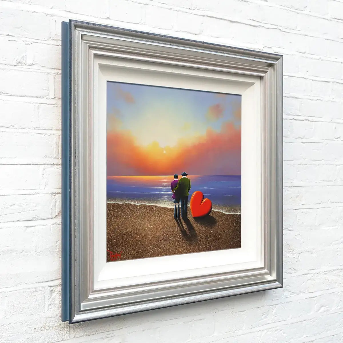 Two Souls And One Sunset - Original - SOLD by artist David Renshaw - Wyecliffe Galleries