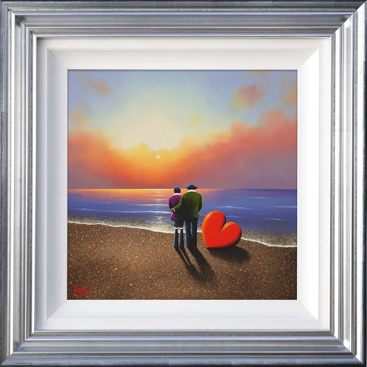 Two Souls And One Sunset - Original - SOLD by artist David Renshaw - Wyecliffe Galleries