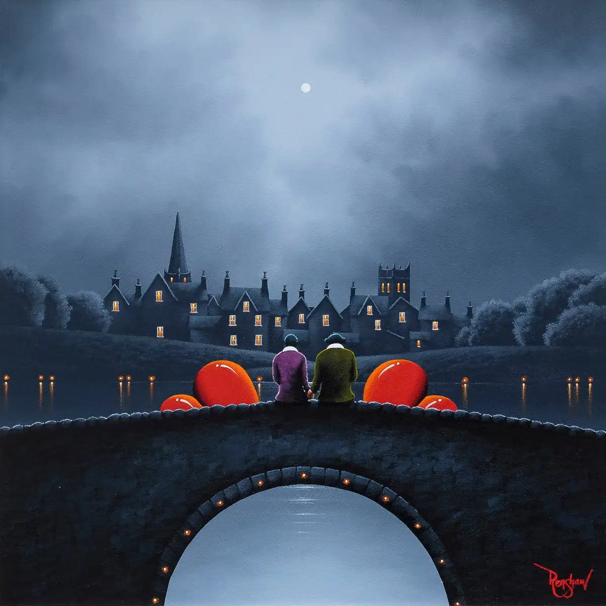 View With My Love - Original - SOLD by artist David Renshaw - Wyecliffe Galleries