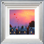 Village Skyline Love Affair - Original - SOLD by artist David Renshaw - Wyecliffe Galleries