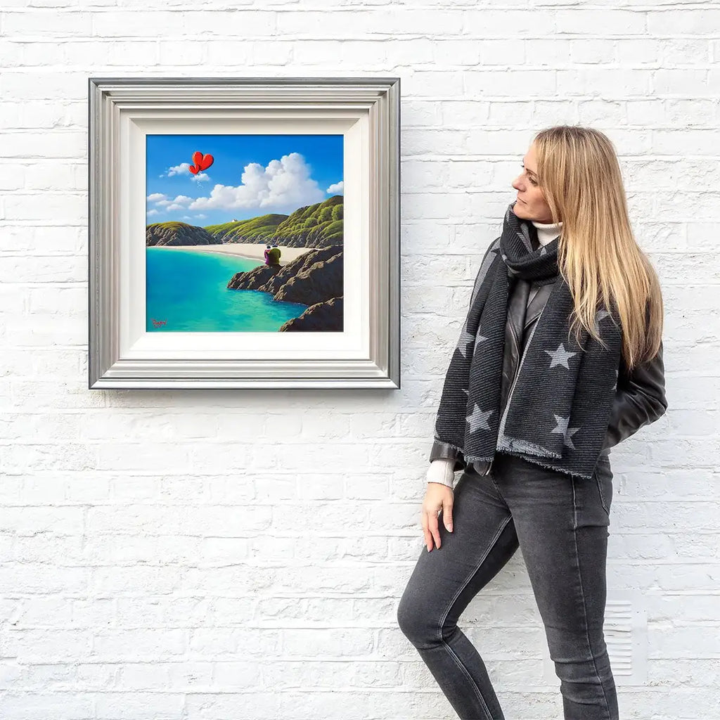 Waiting For The Tide Together - Original - SOLD by artist David Renshaw - Wyecliffe Galleries