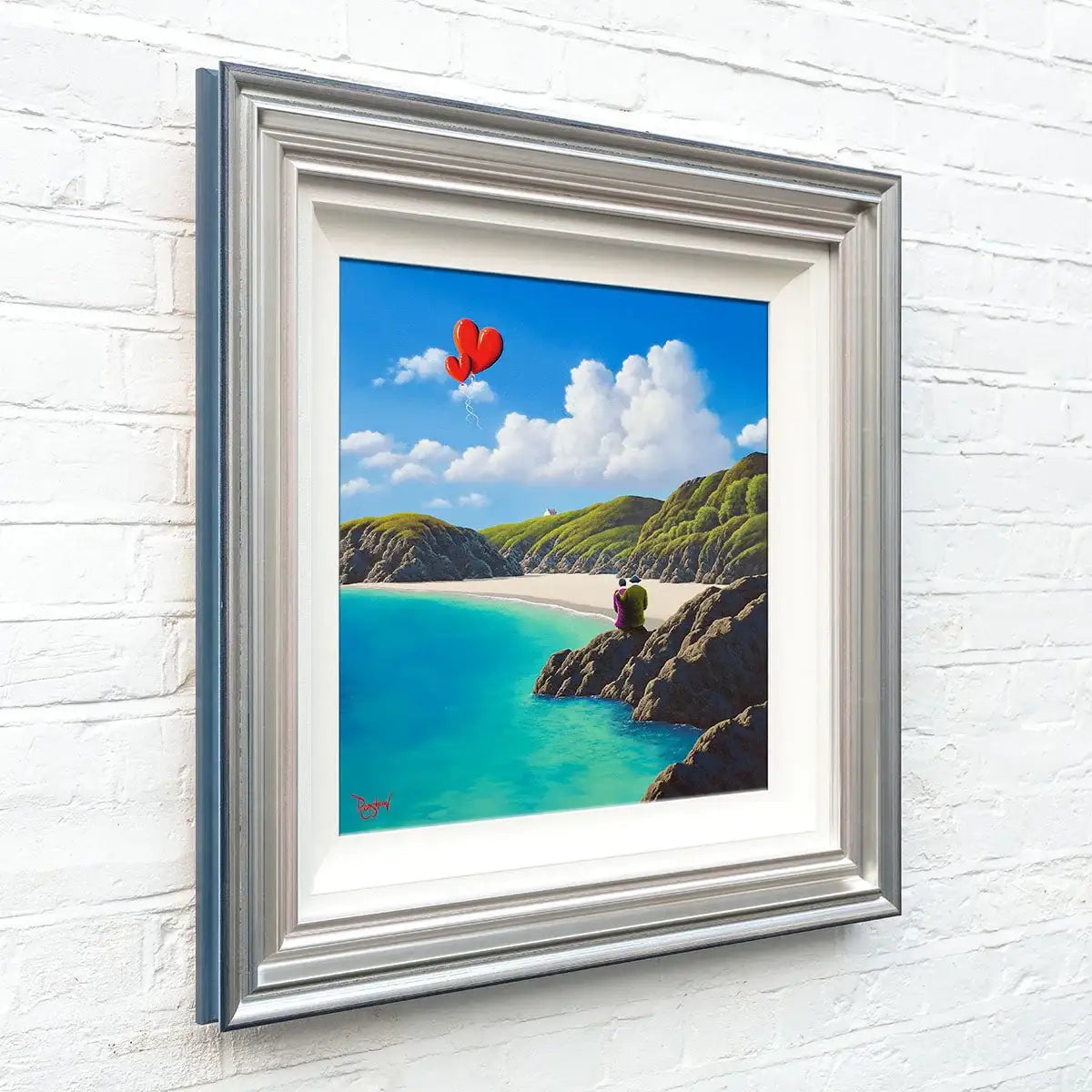 Waiting For The Tide Together - Original - SOLD by artist David Renshaw - Wyecliffe Galleries