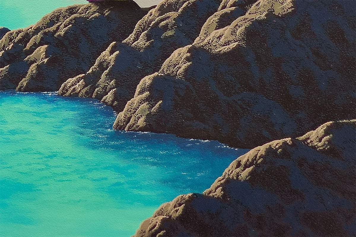 Waiting For The Tide Together - Original - SOLD by artist David Renshaw - Wyecliffe Galleries