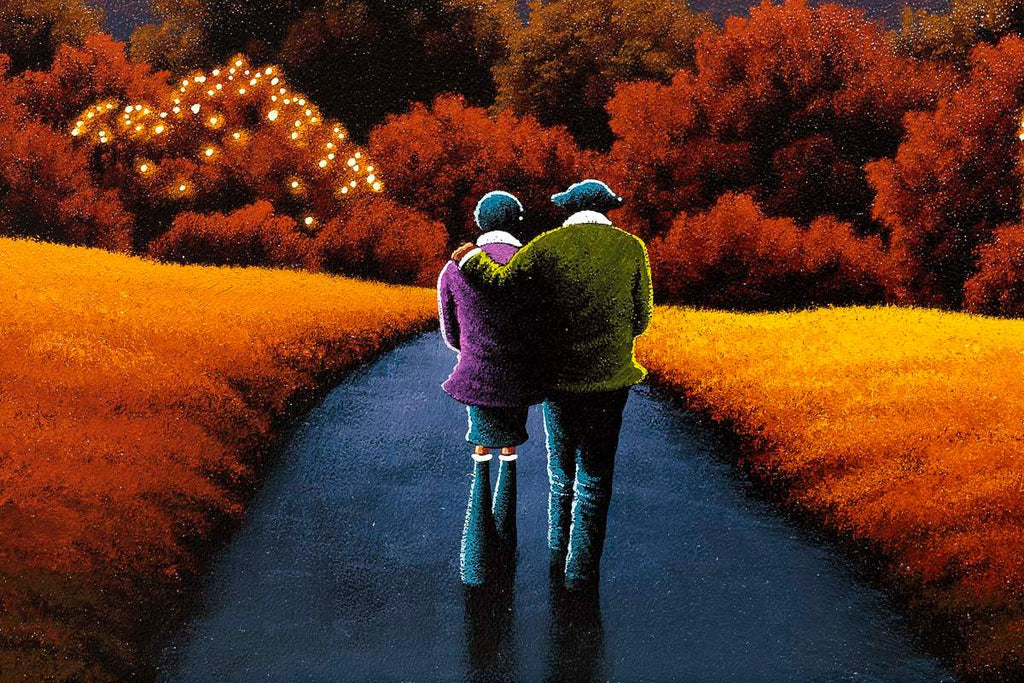 Walking The Path Of Love - Original - SOLD by artist David Renshaw - Wyecliffe Galleries