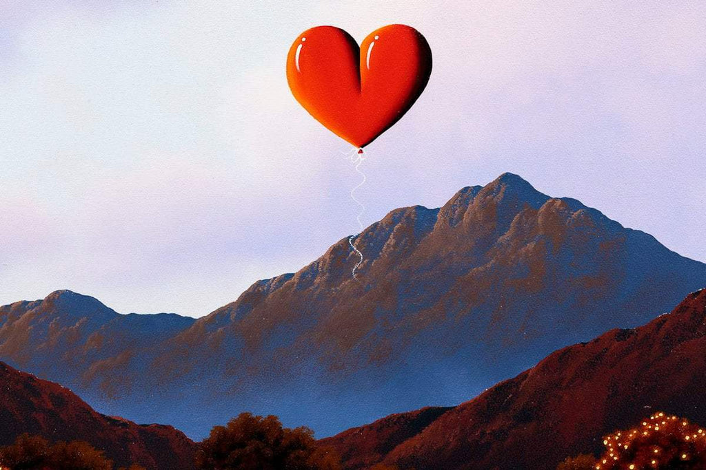 Walking The Path Of Love - Original - SOLD by artist David Renshaw - Wyecliffe Galleries