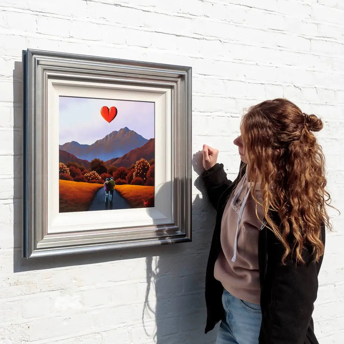 Walking The Path Of Love - Original - SOLD by artist David Renshaw - Wyecliffe Galleries